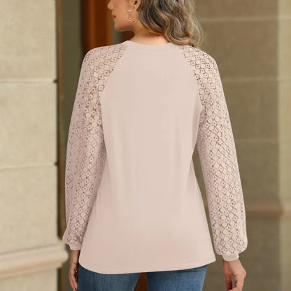 Women Long Sleeve Business Casual Knitted Blouses