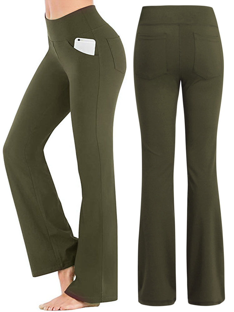 Women's Flared Leggings With High Waist