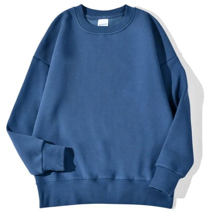 Autumn Winter Solid Warm Fleece Pullover