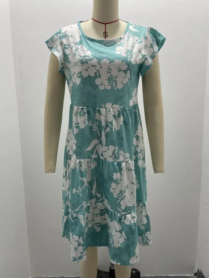 Women's Knee Length Flower Grace Dress