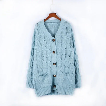 Women's Long Sleeve Knitted Top Jacket Cardigan