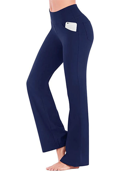 Women's Flared Leggings With High Waist