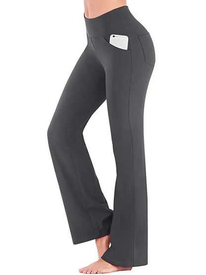 Women's Flared Leggings With High Waist