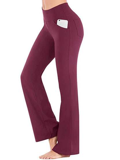 Women's Flared Leggings With High Waist