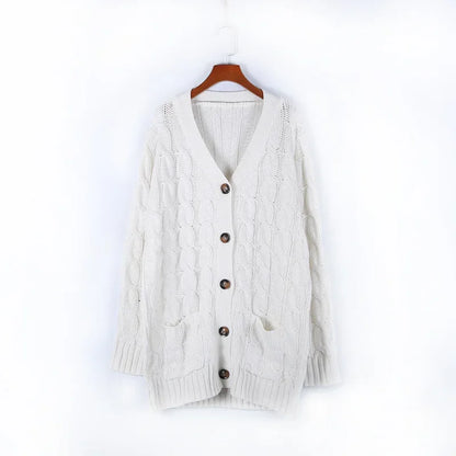 Women's Long Sleeve Knitted Top Jacket Cardigan