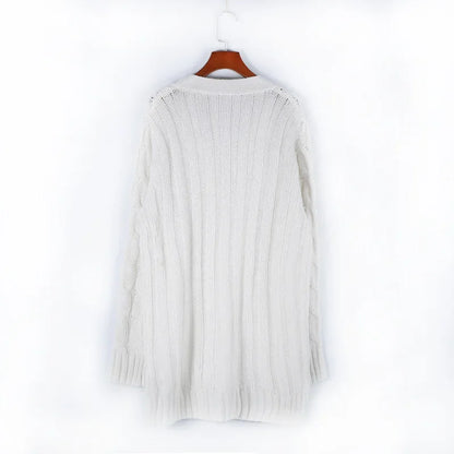 Women's Long Sleeve Knitted Top Jacket Cardigan