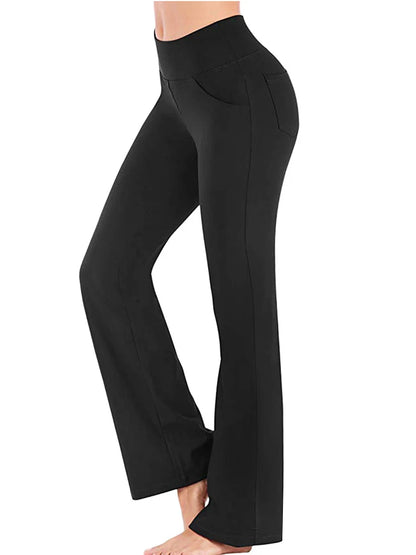 Women's Flared Leggings With High Waist