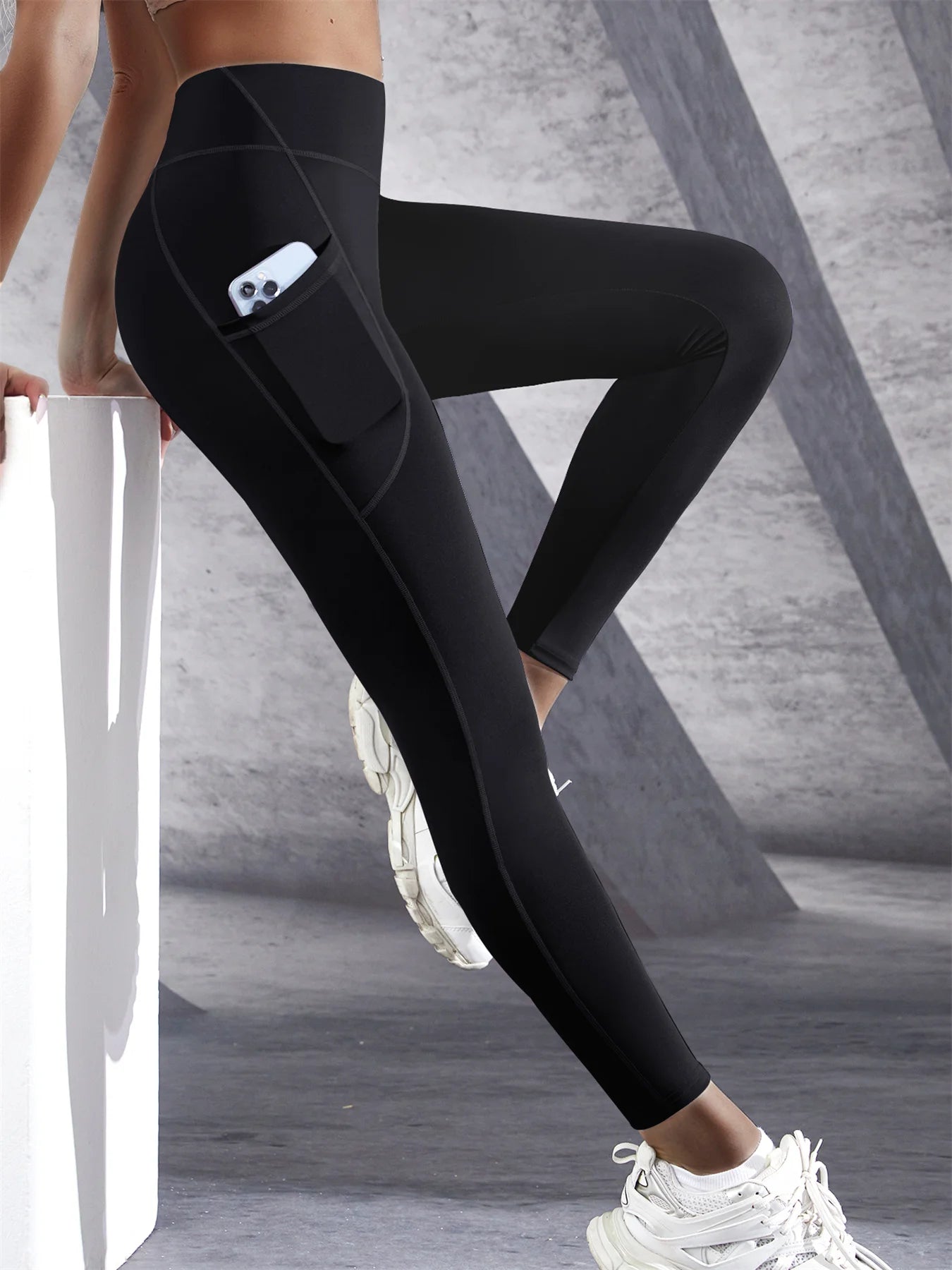 High Waist Women's Leggings Yoga Pants With Pockets