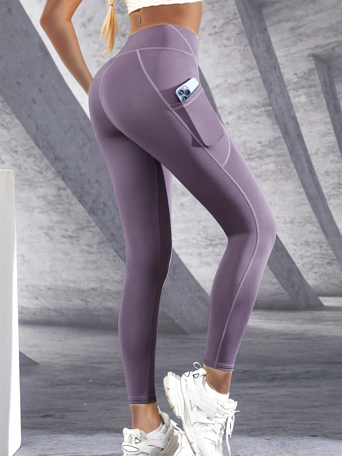 High Waist Women's Leggings Yoga Pants With Pockets